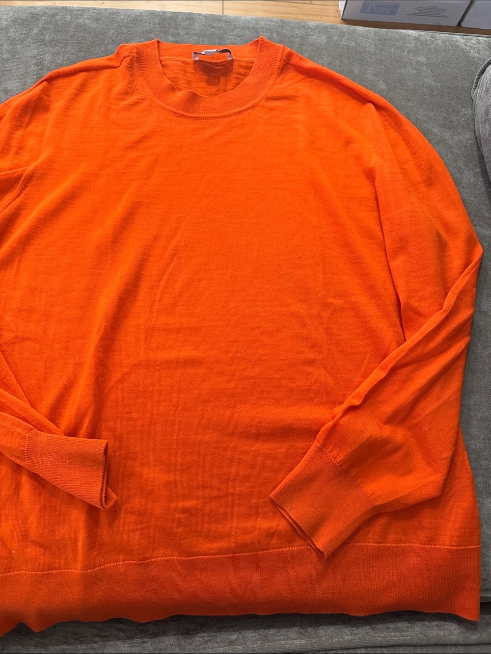 COS Orange Crewneck Sweater
